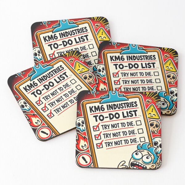 Item preview, KM6 Industries Official To-Do List – Try Not To Die | Funny Office & Survival Humor designed and sold by KissMy6 Industries.