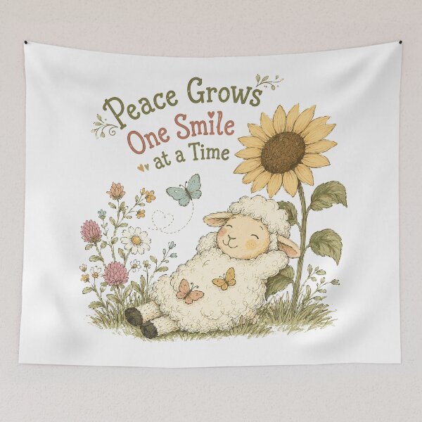 Item preview, Meadow Cuddles - Cute Sheep designed and sold by bapupa.