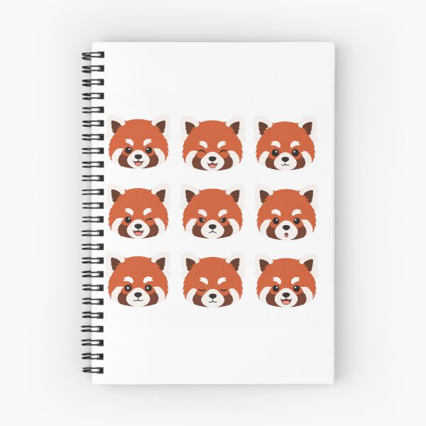 Item preview, Cute Red Panda Faces Expressions Grid designed and sold by Owcomm.