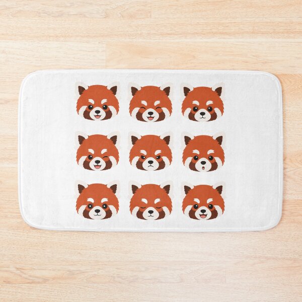 Item preview, Cute Red Panda Faces Expressions Grid designed and sold by Owcomm.