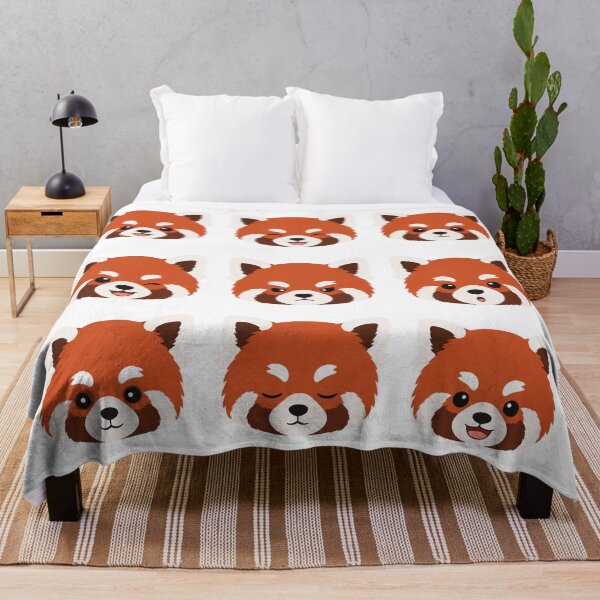Item preview, Cute Red Panda Faces Expressions Grid designed and sold by Owcomm.
