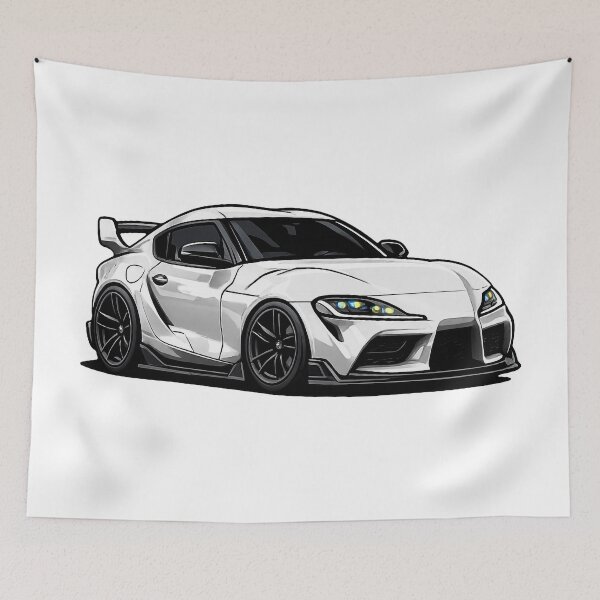Item preview, A90 MK5 Spra Absolute Zero White Mini JDM Sports Car designed and sold by VenZolic.