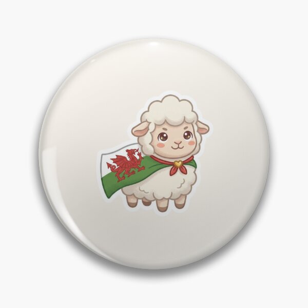 Item preview, Sheep in Welsh Cape – Cute Cymru Character designed and sold by Cerys-GS.