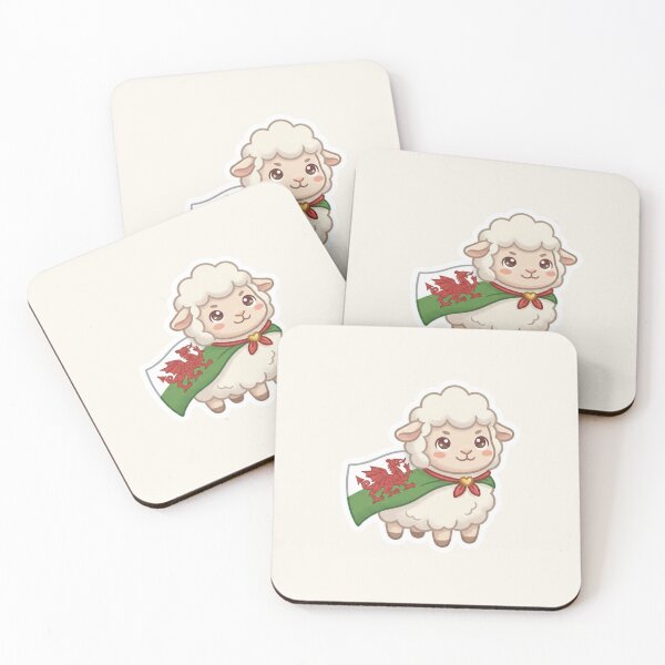 Item preview, Sheep in Welsh Cape – Cute Cymru Character designed and sold by Cerys-GS.