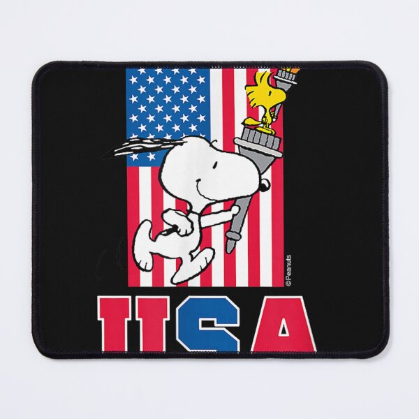Item preview, Peanuts - Snoopy & Woodstock USA Flag T-Shirt designed and sold by AidanMacdougall.