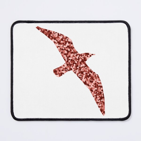 Item preview, Red Mosaic Seagull Silhouette Art designed and sold by DymondDesigns.