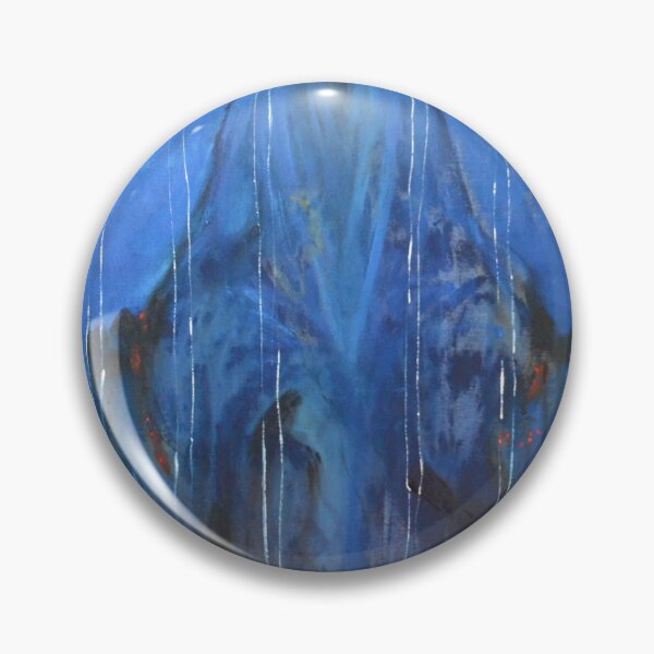 Item preview, Blue Abstract Figure White Linear Canvas Painting designed and sold by Gela Mikava.