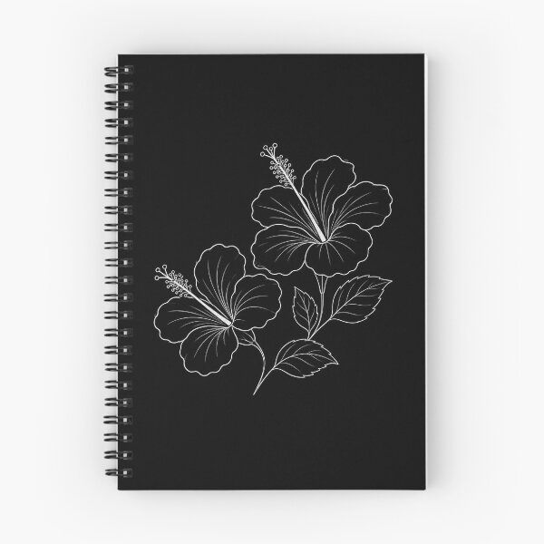 Item preview, Elegant White Hibiscus Flower Outline Illustration designed and sold by Owcomm.