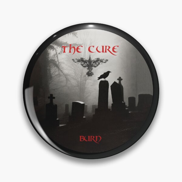Item preview, THE CURE - THE CROW - BURN - UNIQUE RARE ORIGINAL TSHIRT STICKER designed and sold by SentientGallery.
