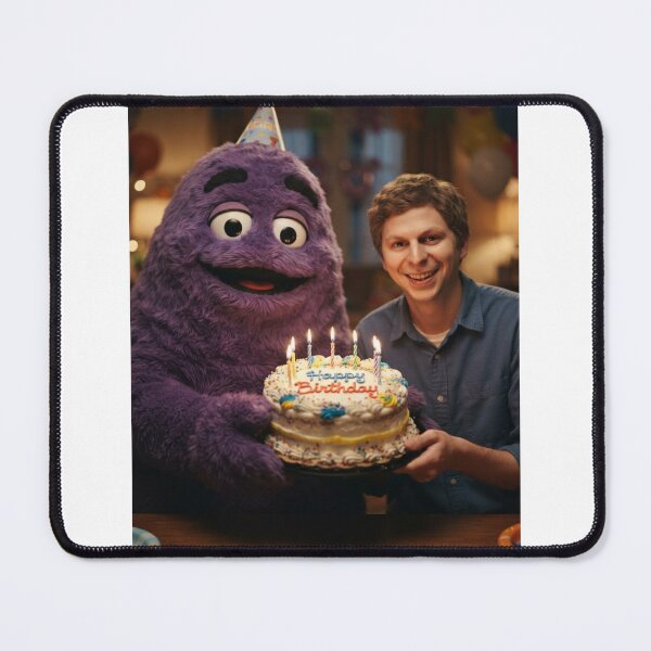 Item preview, Michael cera grimace Ronald mcdonald mcdonalds meme memes funny parody christmas birthday designed and sold by CheeseBlueprint.