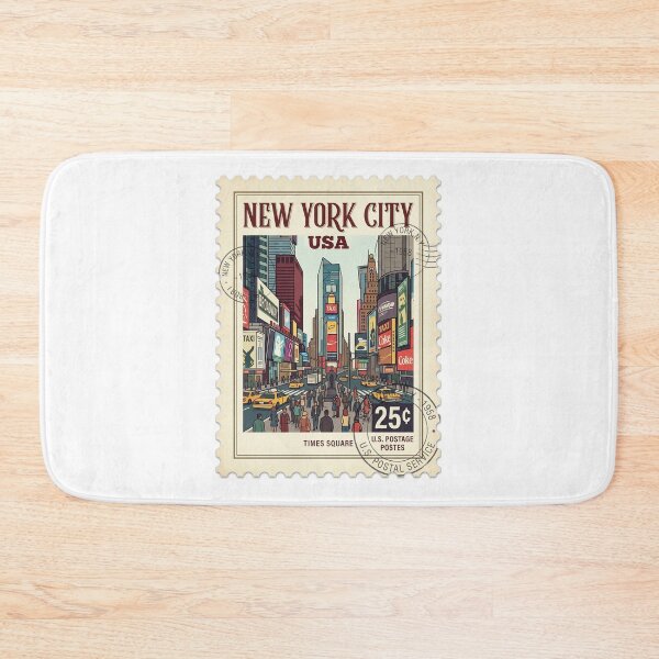 Artikelvorschau, Vintage New York City Times Square Reisebriefmarke entworfen und verkauft von k3rstman1.