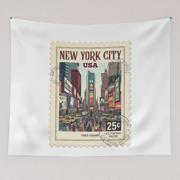 Item preview, Vintage New York City Times Square Travel Stamp designed and sold by k3rstman1.