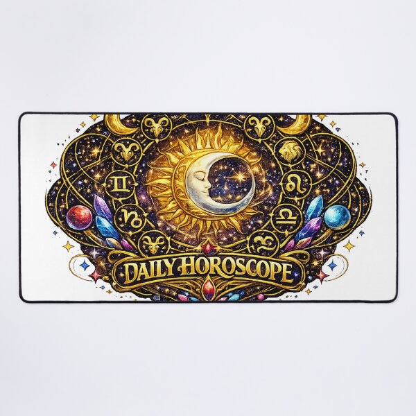 Item preview, Sun Moon Daily Horoscope | Zodiac Astrology Celestial Crystal Fantasy T-Shirt designed and sold by irfanshikh.