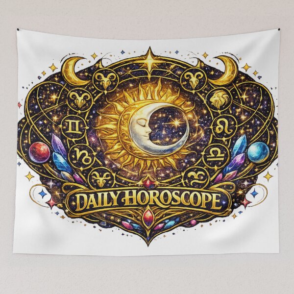 Artikelvorschau, Tageshoroskop Sonne & Mond | Sternzeichen-Astrologie, himmlisches Kristall-Fantasy-T-Shirt entworfen und verkauft von irfanshikh.