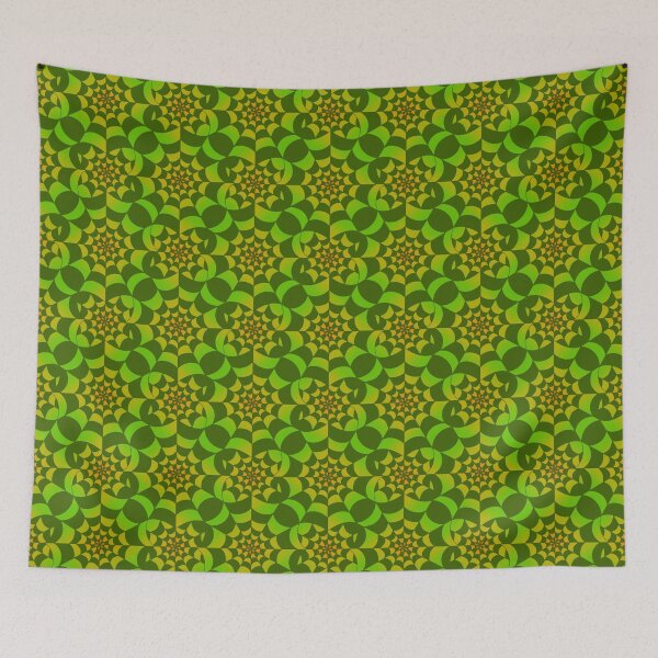 Item preview, Enchanted Web -  Green Venom Spider Web Halloween Pattern  designed and sold by BlackthornDsign.