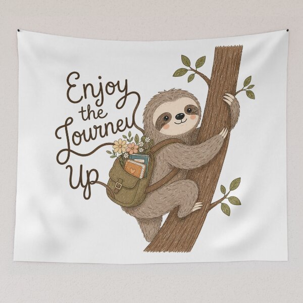 Item preview, Cozy Climber - Cute Sloth designed and sold by bapupa.