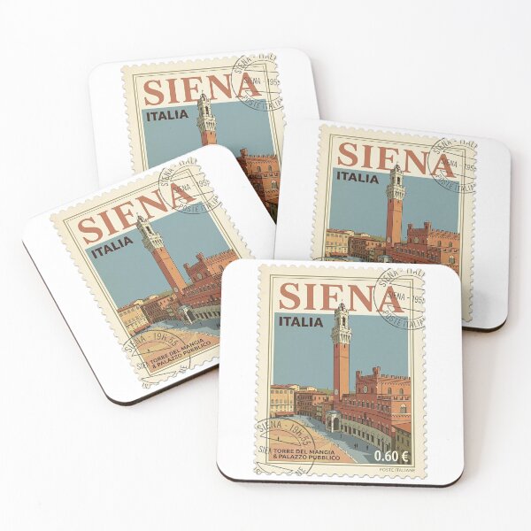 Item preview, Vintage Siena Italy Travel Stamp Torre Del Mangia designed and sold by k3rstman1.