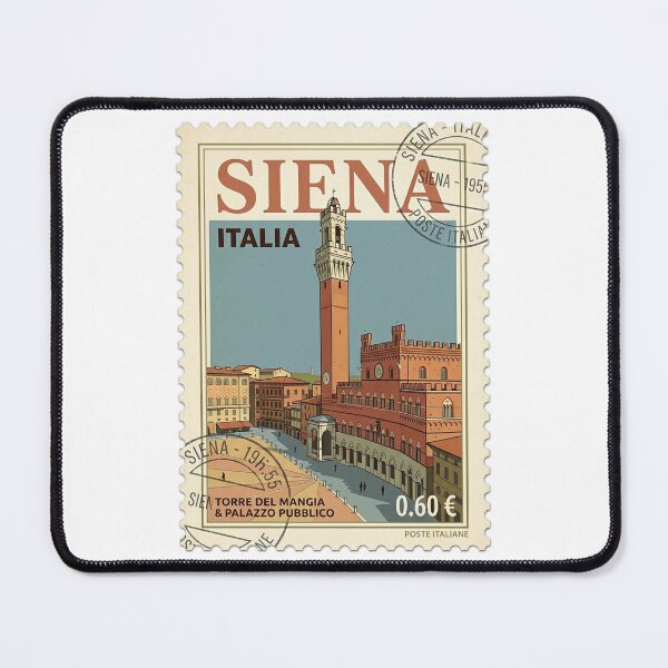 Item preview, Vintage Siena Italy Travel Stamp Torre Del Mangia designed and sold by k3rstman1.