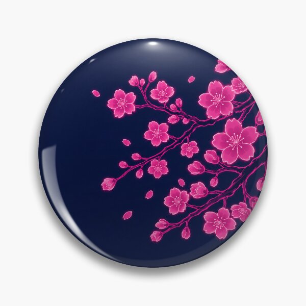 Item preview, Glowing Neon Pink Cherry Blossom Branches designed and sold by Owcomm.
