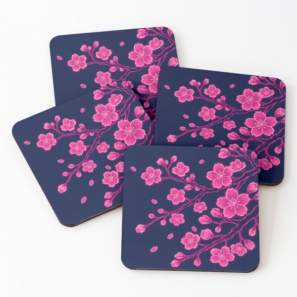 Item preview, Glowing Neon Pink Cherry Blossom Branches designed and sold by Owcomm.