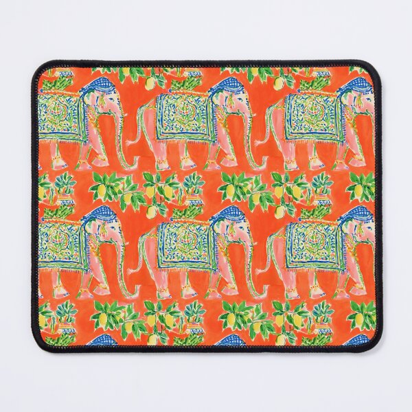 Item preview, Preppy elephants and lemons on prange designed and sold by SophieClimaArt.