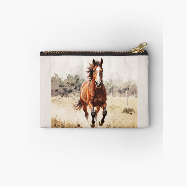 Item preview, Elegant Galloping Horses - Brown horse 1 designed and sold by Lucia Amaris Art.