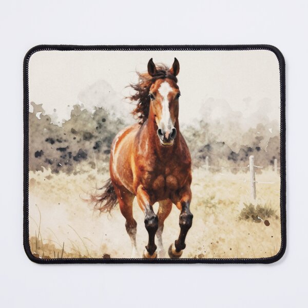 Item preview, Elegant Galloping Horses - Brown horse 1 designed and sold by Lucia Amaris Art.