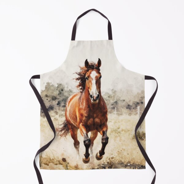 Item preview, Elegant Galloping Horses - Brown horse 1 designed and sold by Lucia Amaris Art.