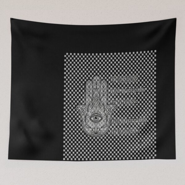 Item preview, Fatima hand with the Prayer (crisp, black drawing) designed and sold by giaodiem.
