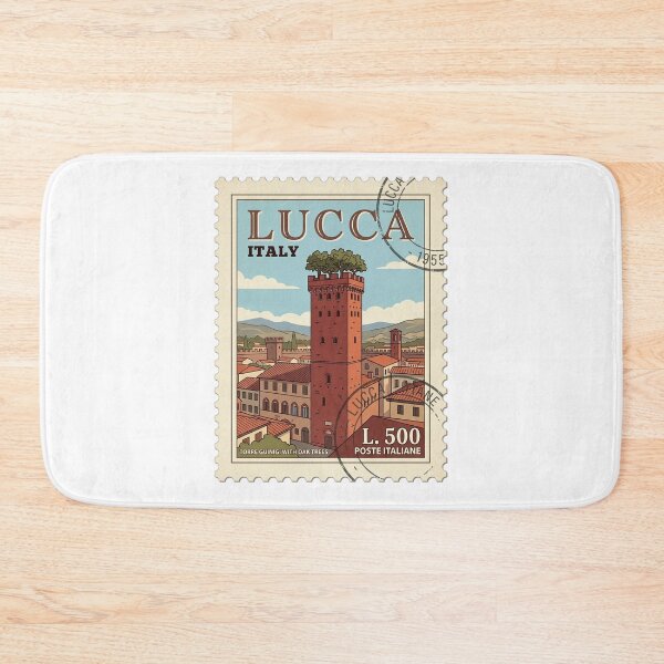 Item preview, Vintage Italy Lucca Torre Guinigi Travel Stamp designed and sold by k3rstman1.