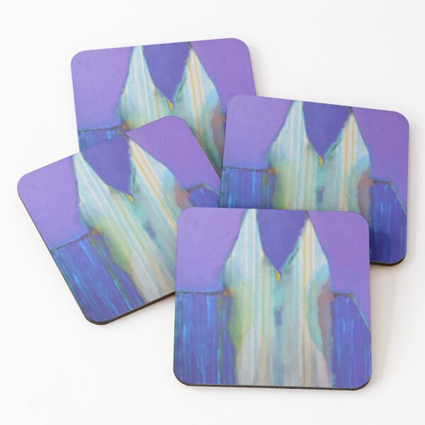 Item preview, Purple and Blue Abstract Figure Orange Face Painting designed and sold by Gela Mikava.