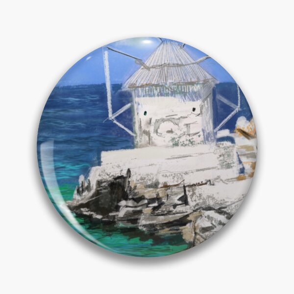 Item preview, Whispers of Amorgos, Greece - Original Painting by Steven Bulloch designed and sold by Cobalt & Stone Art.