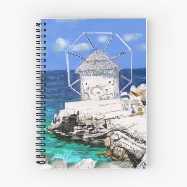 Item preview, Whispers of Amorgos, Greece - Original Painting by Steven Bulloch designed and sold by Cobalt & Stone Art.