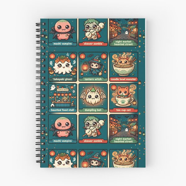 Item preview, Haunted Night Market Halloween Grid designed and sold by Teeny Quities.
