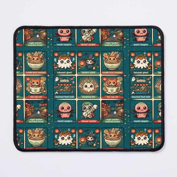 Item preview, Haunted Night Market Halloween Grid designed and sold by Teeny Quities.
