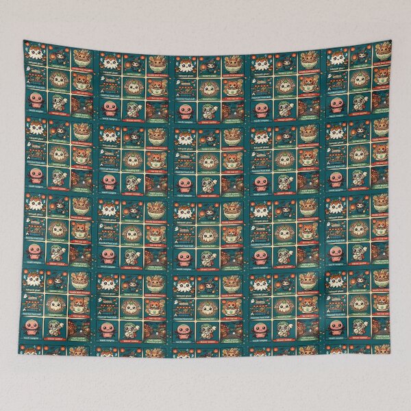 Item preview, Haunted Night Market Halloween Grid designed and sold by Teeny Quities.