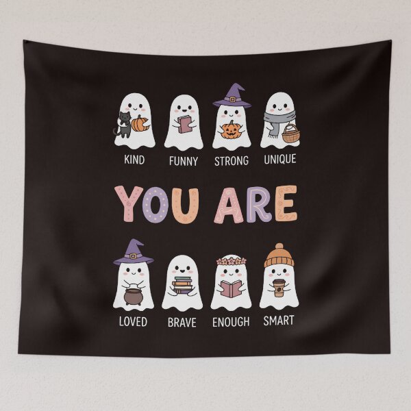 Item preview, You Are Brave Kind Cute Ghost School Counselor Halloween designed and sold by w66aboo.