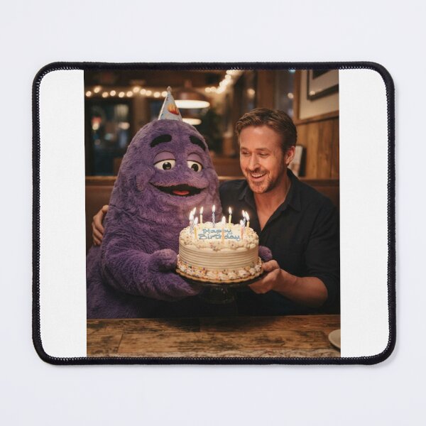 Item preview, Ryan gosling grimace Ronald mcdonald mcdonalds meme memes funny parody christmas birthday designed and sold by CheeseBlueprint.