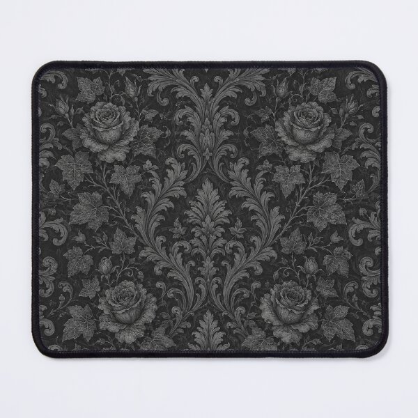 Item preview, Dark Gothic Victorian Rose Damask Pattern designed and sold by Owcomm.