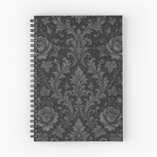 Item preview, Dark Gothic Victorian Rose Damask Pattern designed and sold by Owcomm.