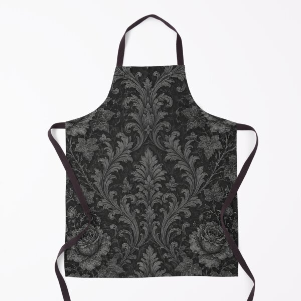 Item preview, Dark Gothic Victorian Rose Damask Pattern designed and sold by Owcomm.
