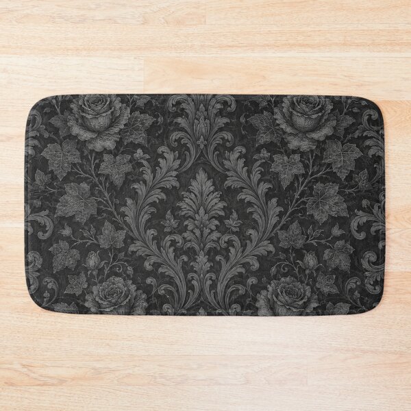 Item preview, Dark Gothic Victorian Rose Damask Pattern designed and sold by Owcomm.