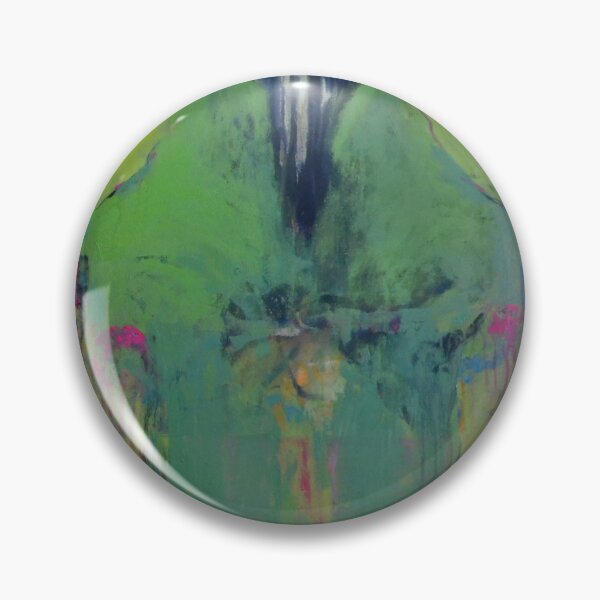 Item preview, Lime Green and Pink Abstract Figure Painting designed and sold by Gela Mikava.
