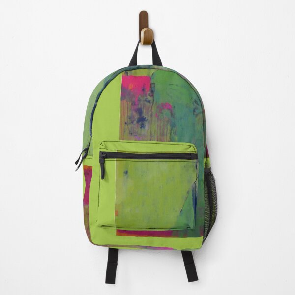 Item preview, Lime Green and Pink Abstract Figure Painting designed and sold by Gela Mikava.