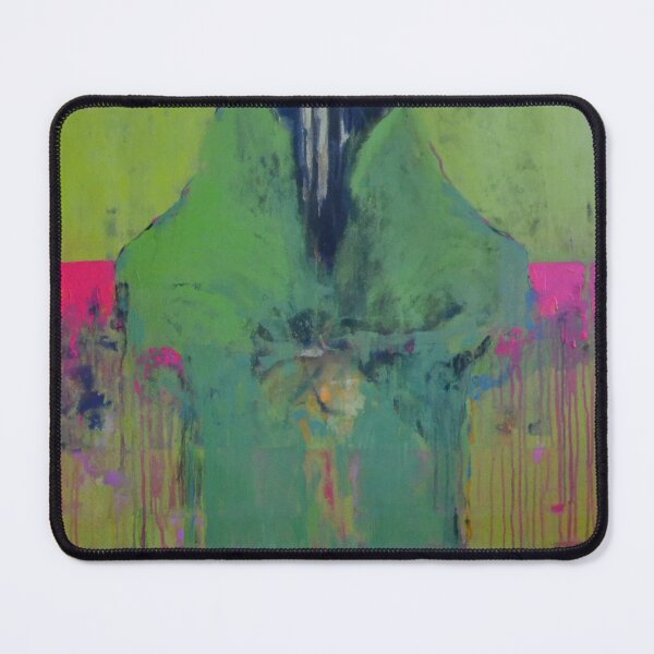 Item preview, Lime Green and Pink Abstract Figure Painting designed and sold by Gela Mikava.