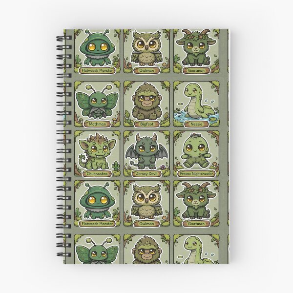 Item preview, Cute Forest Cryptid Character Grid designed and sold by Teeny Quities.