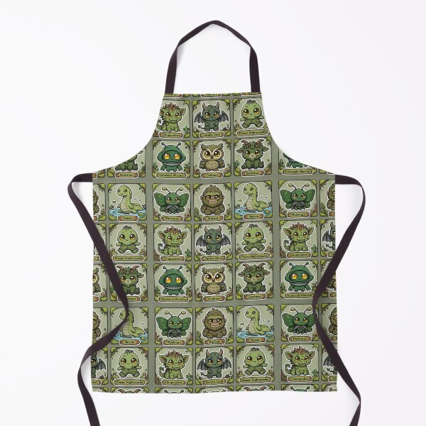 Item preview, Cute Forest Cryptid Character Grid designed and sold by Teeny Quities.