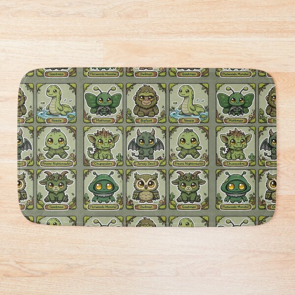 Item preview, Cute Forest Cryptid Character Grid designed and sold by Teeny Quities.