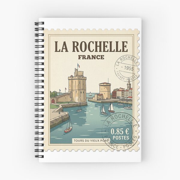 Item preview, Vintage La Rochelle France Travel Stamp designed and sold by k3rstman1.
