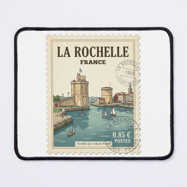 Item preview, Vintage La Rochelle France Travel Stamp designed and sold by k3rstman1.
